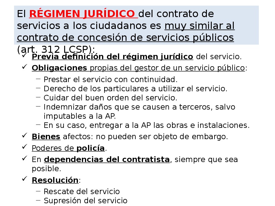 A concesión de servizos e o contrato de servizos aos cidadáns 